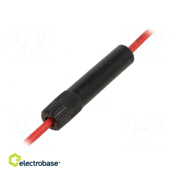 Fuse holder | cylindrical fuses | 6.3x32mm | Imax: 30A | Leads: cables image 1