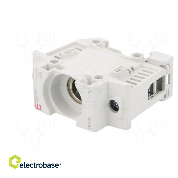 Fuse base | D01 | Mounting: for DIN rail mounting | 16A | 400VAC image 1
