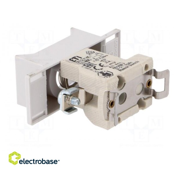 Fuse base | D01 | Mounting: for DIN rail mounting | 25A | 400VAC фото 4