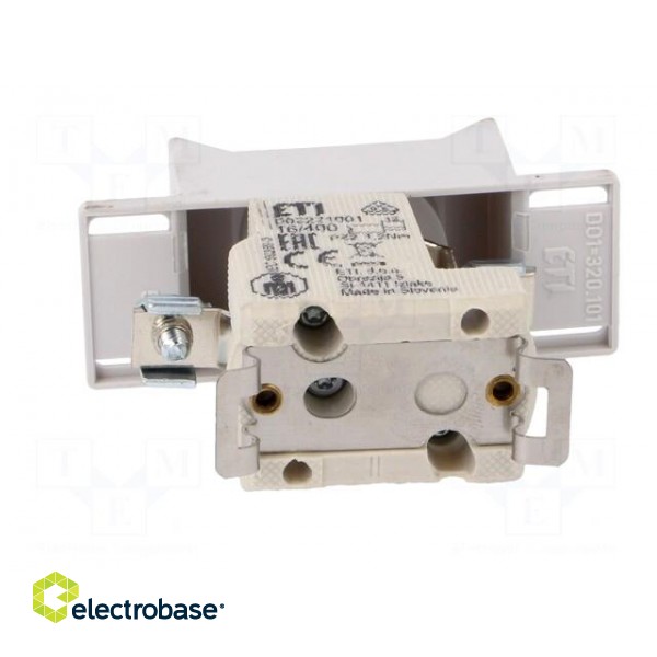 Fuse base | D01 | Mounting: for DIN rail mounting | 25A | 400VAC фото 5