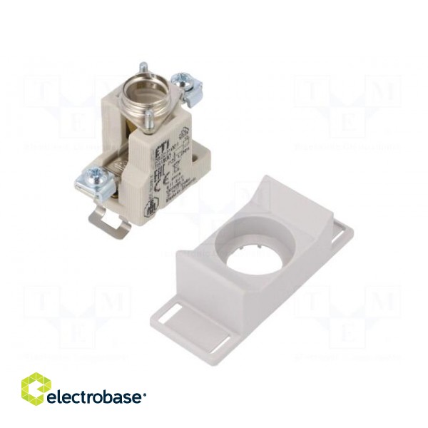 Fuse base | D01 | Mounting: for DIN rail mounting | 25A | 400VAC image 1