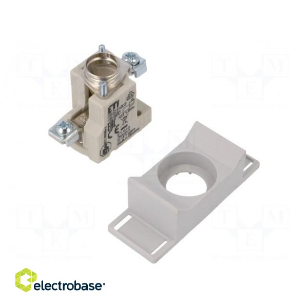 Fuse base | D01 | Mounting: screw type | 25A | 400VAC | 400VDC paveikslėlis 1