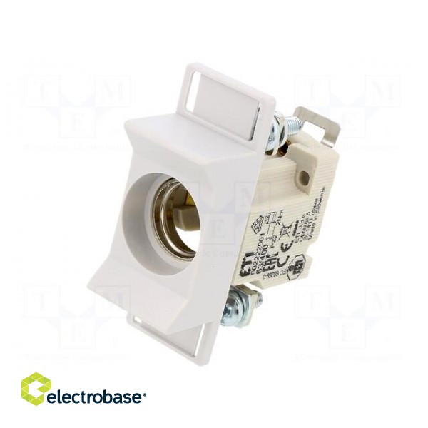 Fuse base | D02 | for DIN rail mounting | 63A | 400VAC | Poles: 1 image 1