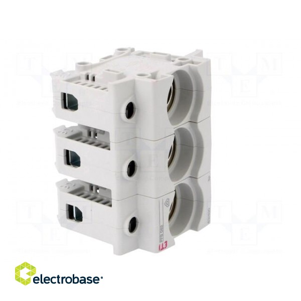 Fuse base | D02 | for DIN rail mounting | 63A | 400VAC | Poles: 3 image 8