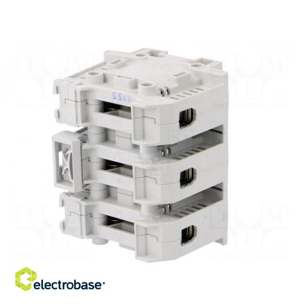 Fuse base | D02 | for DIN rail mounting | 63A | 400VAC | Poles: 3 image 6