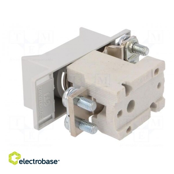 Fuse base | D02 | Mounting: screw type | 63A | 400VAC | 400VDC фото 4