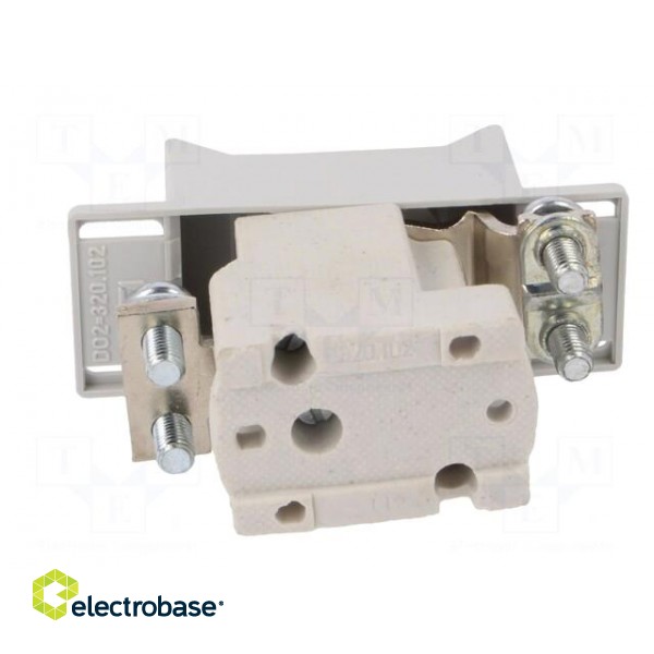 Fuse base | D02 | Mounting: screw type | 63A | 400VAC | 400VDC фото 5