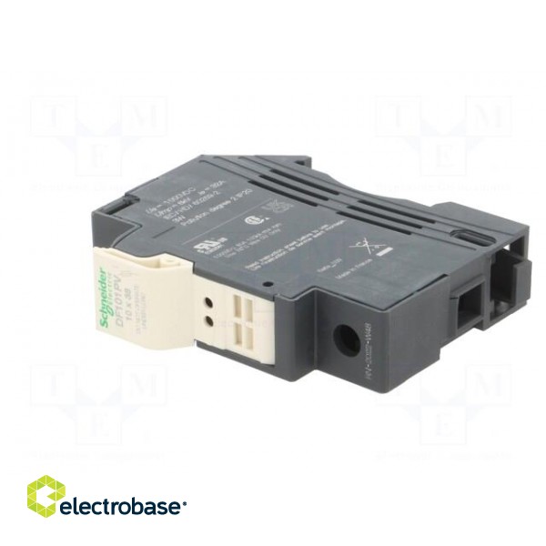 Fuse base | for DIN rail mounting | Poles: 1 фото 2