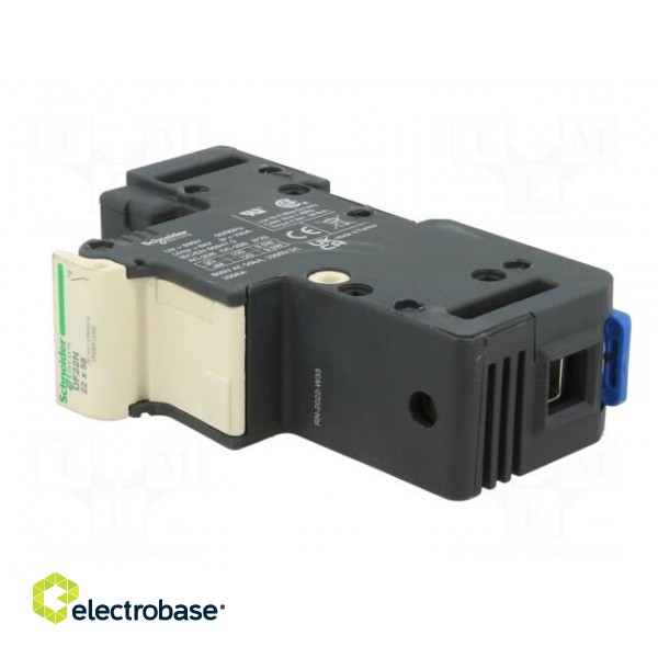 Fuse base | for DIN rail mounting | Poles: 1 фото 2