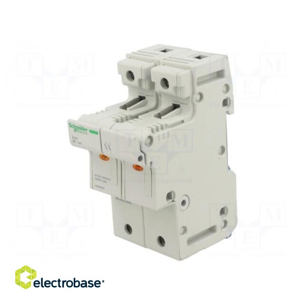Fuse base | for DIN rail mounting | Poles: 2 image 1