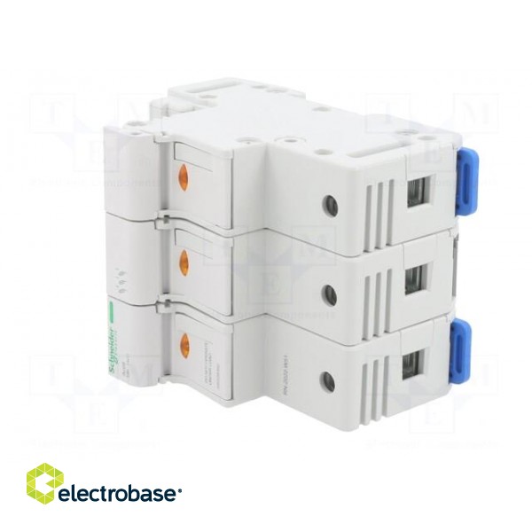 Fuse base | for DIN rail mounting | Poles: 3 image 2