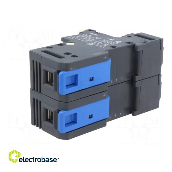Fuse base | for DIN rail mounting | Poles: 3 фото 4
