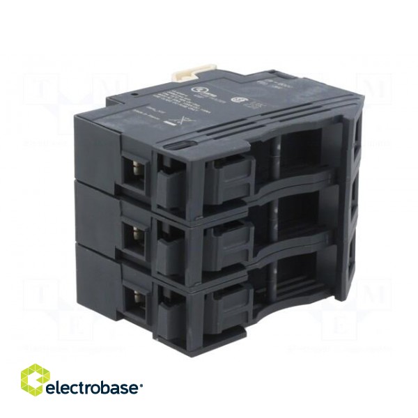 Fuse base | for DIN rail mounting | Poles: 3 фото 4