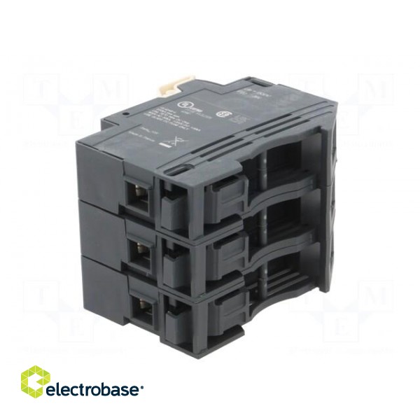 Fuse base | for DIN rail mounting | Poles: 3 фото 4