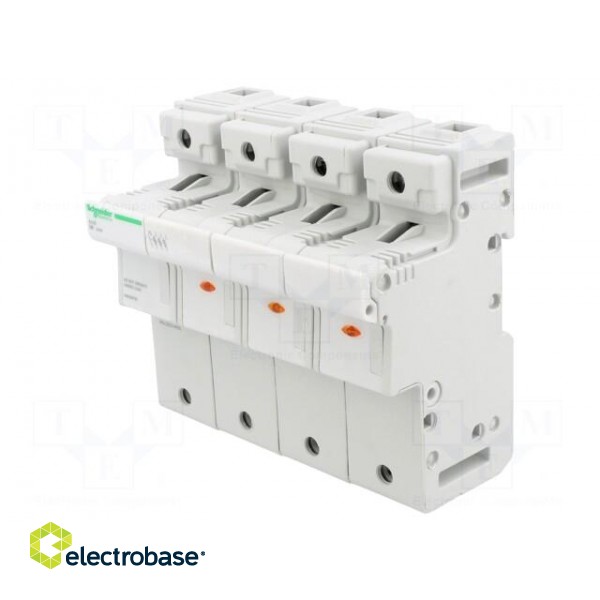 Fuse base | for DIN rail mounting | Poles: 3+N image 1