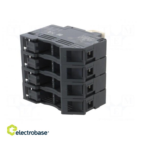 Fuse base | for DIN rail mounting | Poles: 3 фото 6
