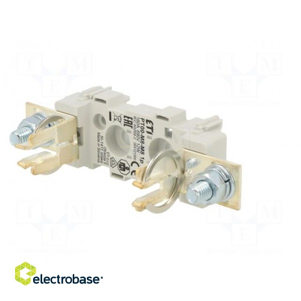 Fuse base | NH00 | Mounting: screw type | 160A | 690VAC фото 4