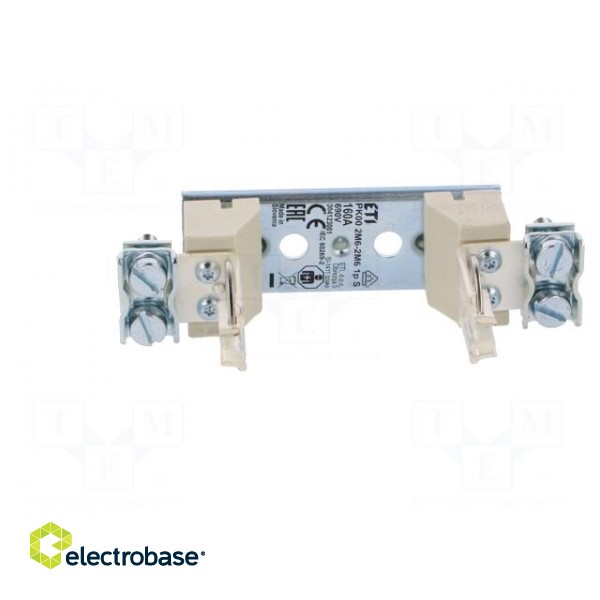 Fuse base | NH00 | screw type | 160A | 690VAC | Poles: 1 image 3