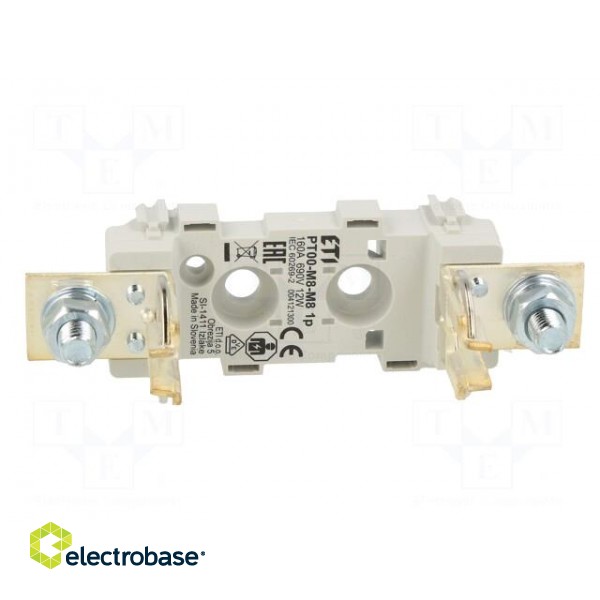 Fuse base | NH00 | Mounting: screw type | 160A | 690VAC фото 3