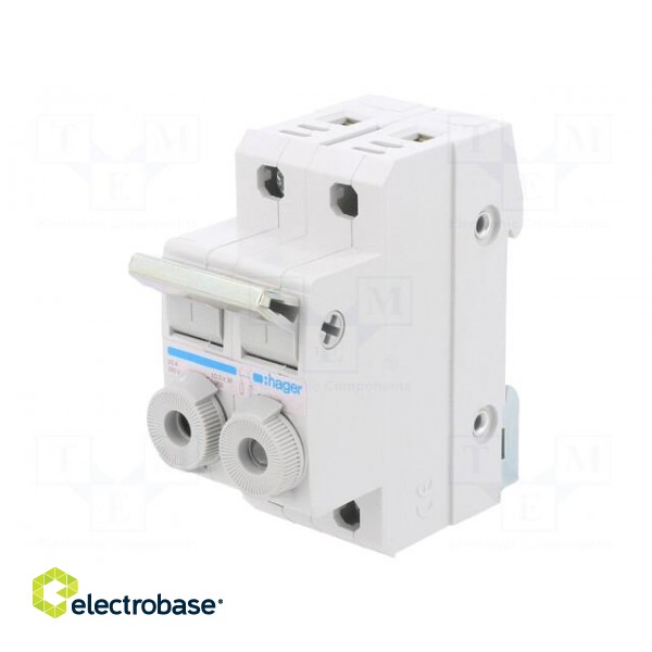 Fuse disconnector | 10x38mm | for DIN rail mounting | 20A | 400V image 1