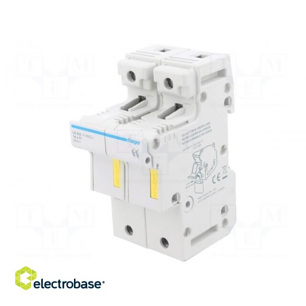 Fuse disconnector | 14x51mm | for DIN rail mounting | 50A | 690V paveikslėlis 1