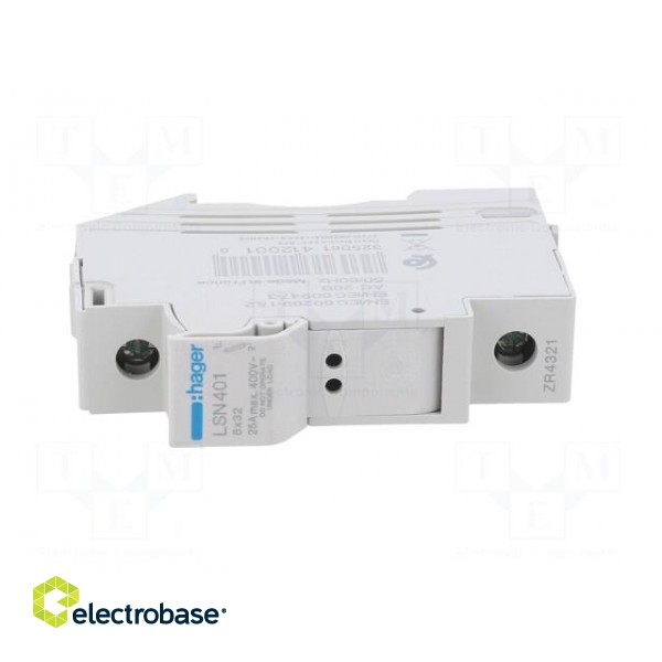 Fuse disconnector | 8x32mm | for DIN rail mounting | 25A | 400V | IP20 paveikslėlis 9