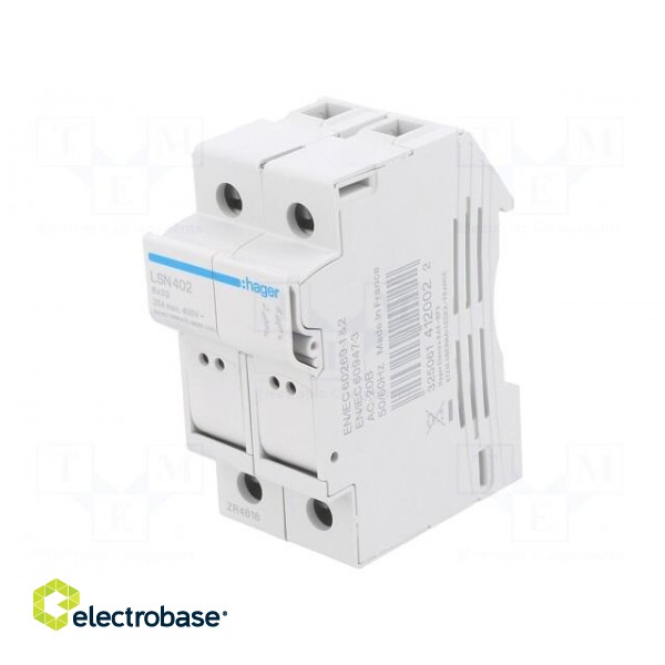 Fuse disconnector | 8x32mm | for DIN rail mounting | 25A | 400V | IP20 image 1