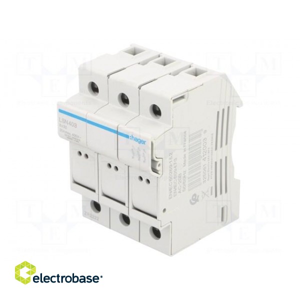 Fuse disconnector | 8x32mm | for DIN rail mounting | 25A | 400V | IP20 image 1