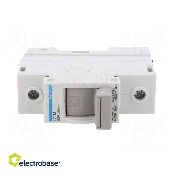 Fuse disconnector | D02 | for DIN rail mounting | 63A | 400V | Poles: 1 image 9