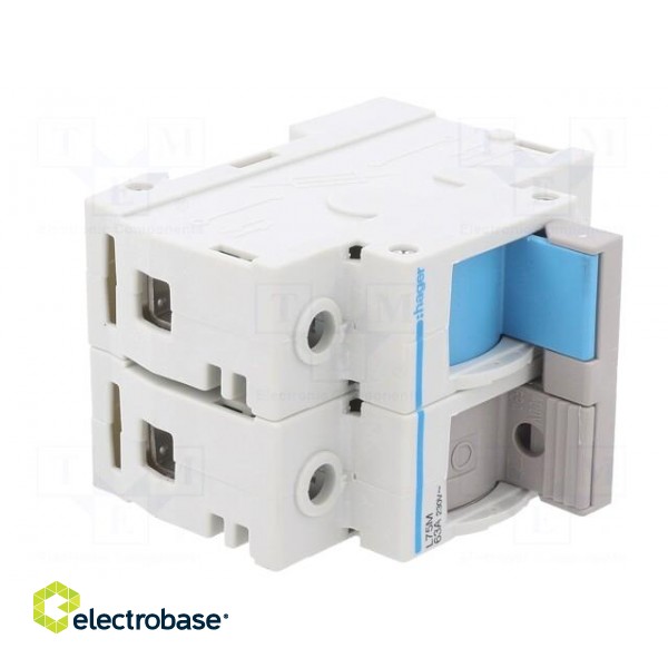 Fuse disconnector | D02 | for DIN rail mounting | 63A | 400V | Poles: 2 image 8