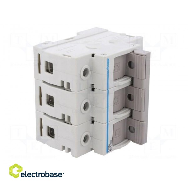 Fuse disconnector | D02 | for DIN rail mounting | 63A | 400V | Poles: 3 paveikslėlis 8