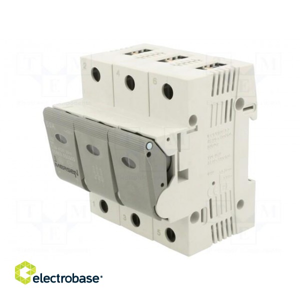 Fuse disconnector | protection switchgear | D02 | 50A | 400V | Poles: 3 paveikslėlis 1