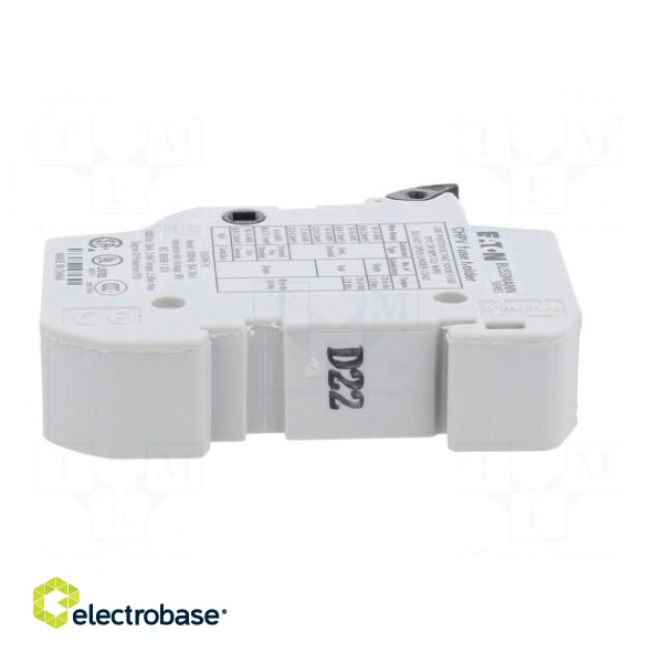 Fuse holder | 10.3x38mm | for DIN rail mounting | 30A | Poles: 1 | IP20 image 5