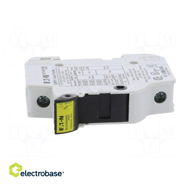 Fuse holder | 10.3x38mm | for DIN rail mounting | 30A | Poles: 1 | IP20 paveikslėlis 9