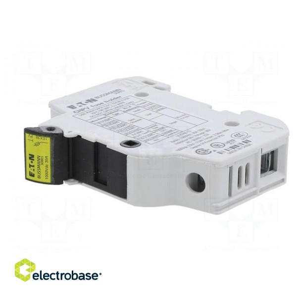 Fuse holder | 10.3x38mm | for DIN rail mounting | 30A | Poles: 1 | IP20 image 2