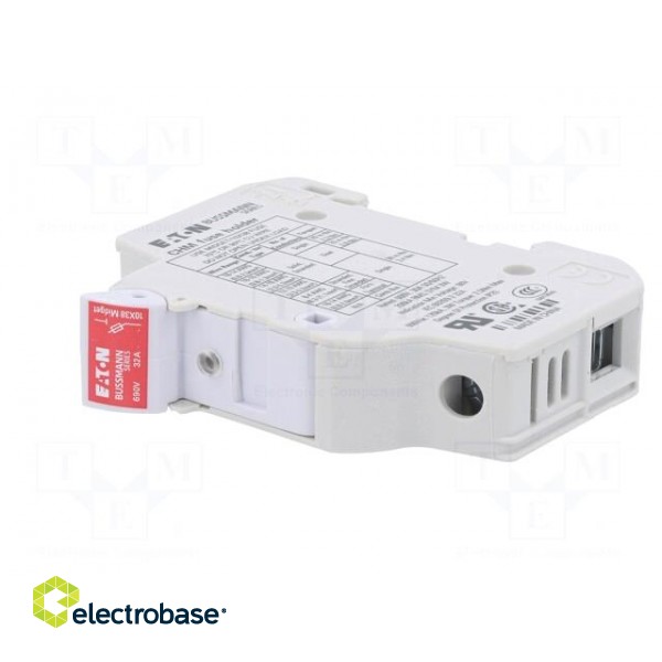 Fuse holder | 10.3x38mm | for DIN rail mounting | 32A | 690VAC | IP20 image 2
