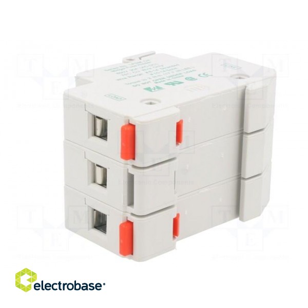 Fuse holder | cylindrical fuses | 10x38mm | for DIN rail mounting фото 4