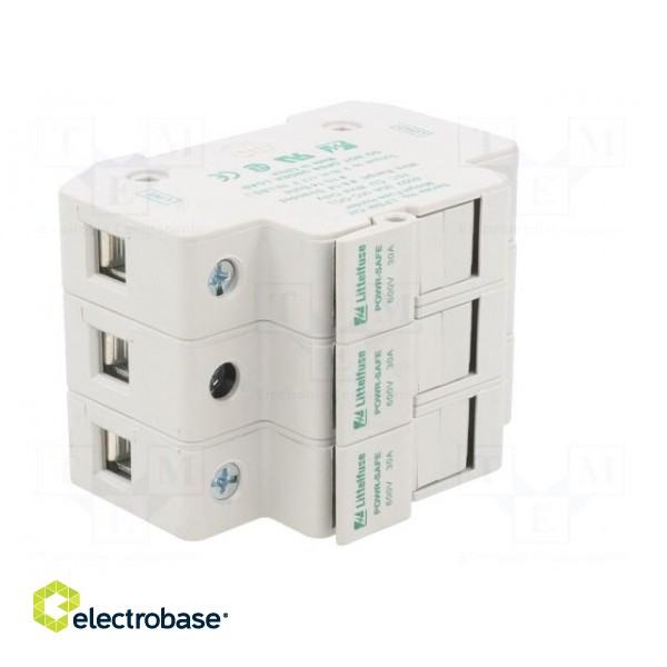 Fuse holder | cylindrical fuses | 10x38mm | for DIN rail mounting paveikslėlis 8