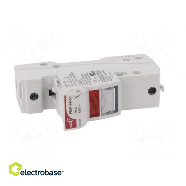 Fuse holder | cylindrical fuses | 14x51mm | Mounting: DIN | 50A | IP20 paveikslėlis 9