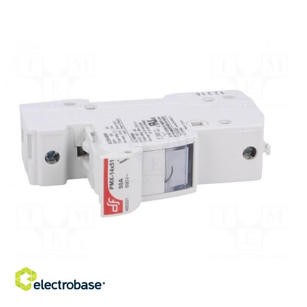 Fuse holder | cylindrical fuses | 14x51mm | for DIN rail mounting paveikslėlis 9