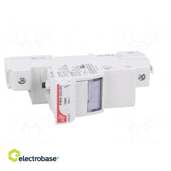 Fuse holder | cylindrical fuses | 22x58mm | Mounting: DIN | 100A | IP20 image 10
