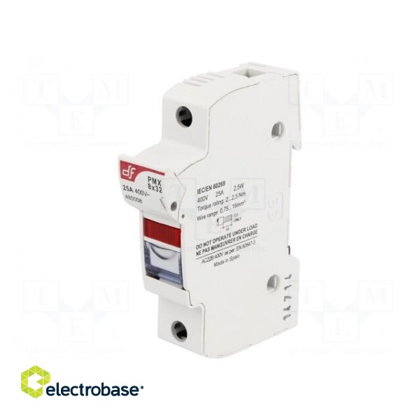 Fuse holder | cylindrical fuses | 8x31mm | for DIN rail mounting image 1