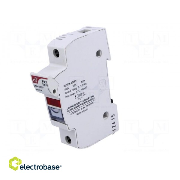 Fuse holder | cylindrical fuses | 8x31mm | for DIN rail mounting image 2