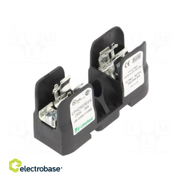 Fuse holder | cylindrical fuses | for DIN rail mounting | 30A | 250V image 1