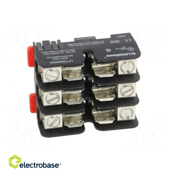 Fuse holder | cylindrical fuses | for DIN rail mounting | 30A | 300V фото 9