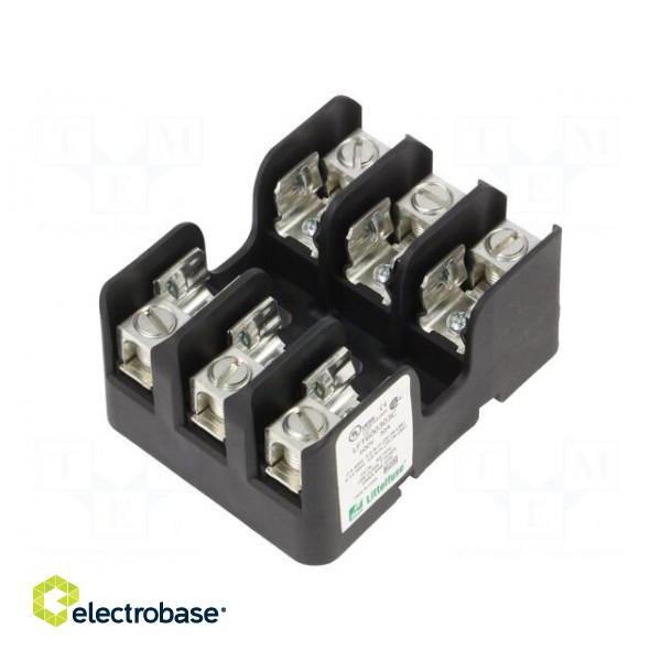 Fuse holder | cylindrical fuses | for DIN rail mounting | 30A | 600V фото 1
