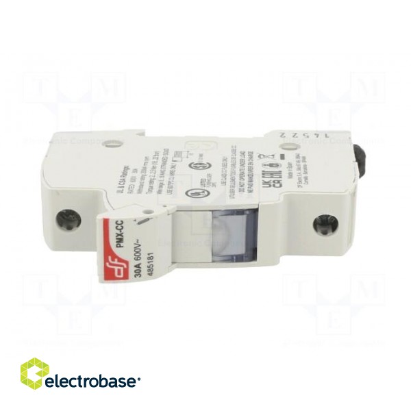Fuse holder | cylindrical fuses | for DIN rail mounting | 30A | IP20 paveikslėlis 9