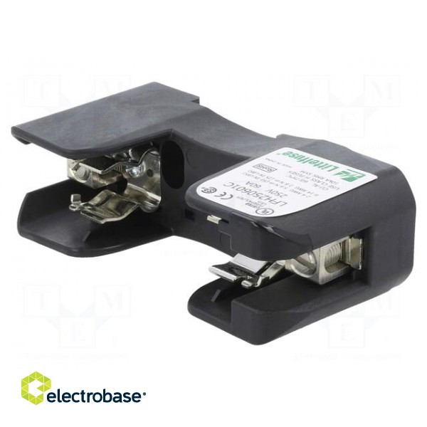 Fuse holder | cylindrical fuses | for DIN rail mounting | 60A | 250V image 1