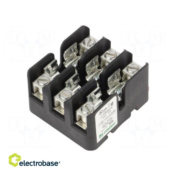 Fuse holder | cylindrical fuses | for DIN rail mounting | 60A | 300V image 1