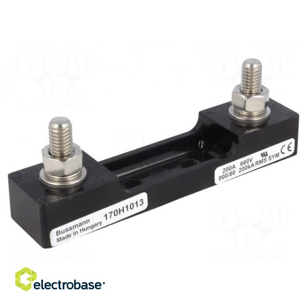 Fuse holder | NH fuses | NH000 | Mounting: screw | 200A | 660V image 1